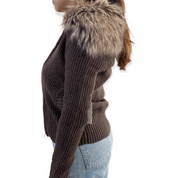 Fur zip up