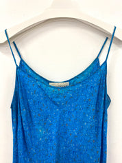 Paisley Teal Slip Dress