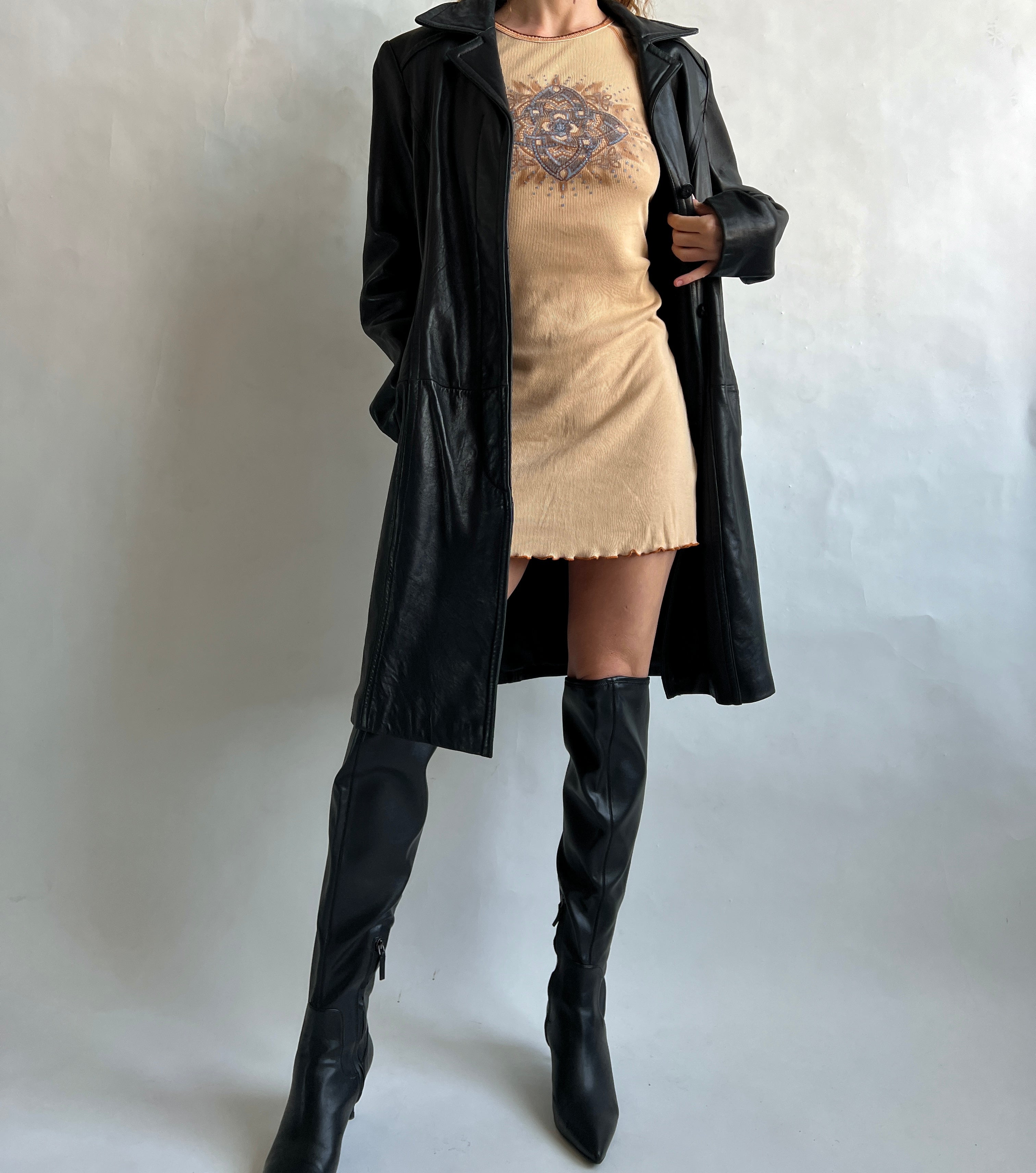Black buttery leather jacket