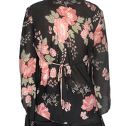 Floral bell bottom sleeve top