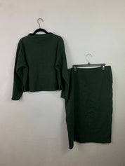 Hunter green two piece set XL