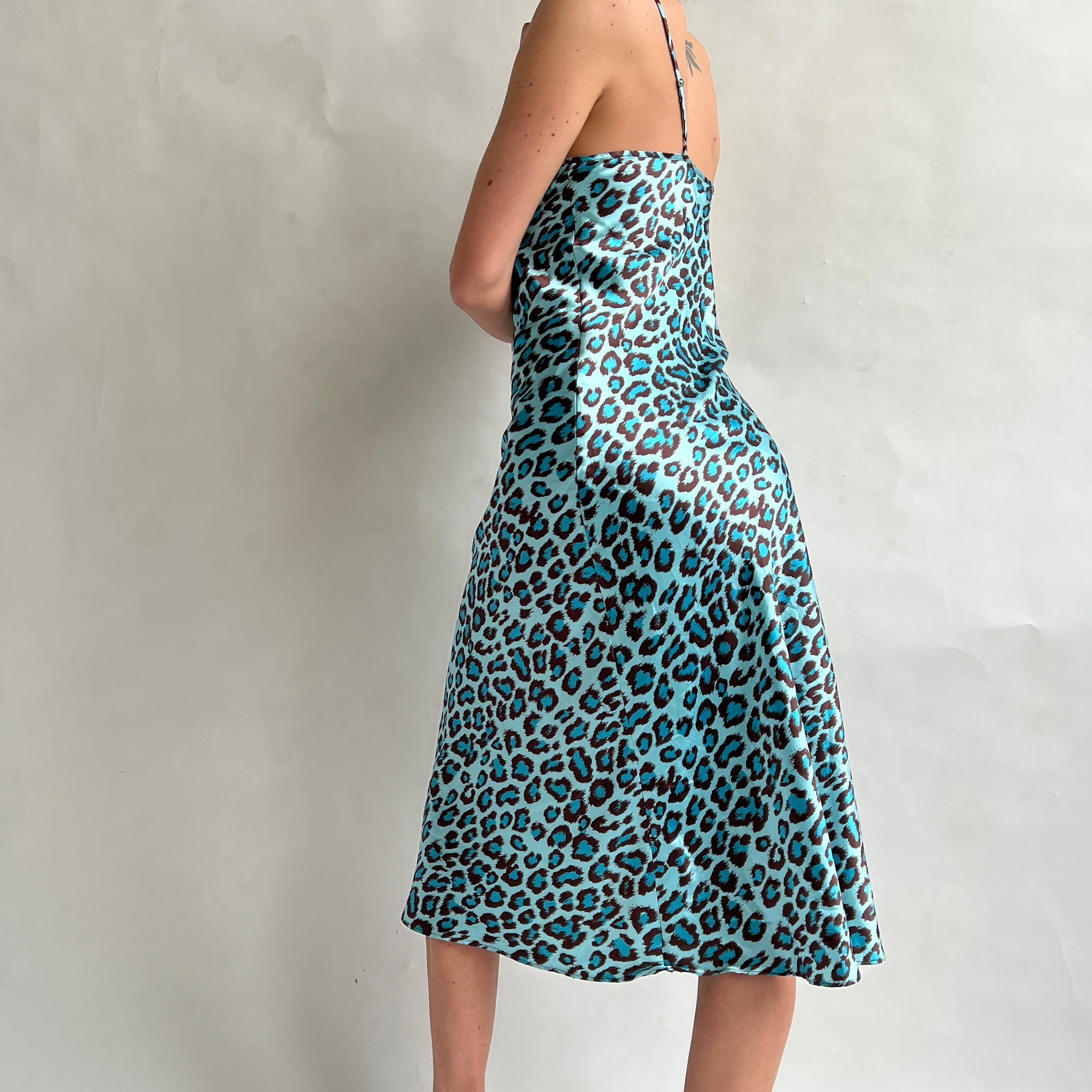animal print midi slip XL