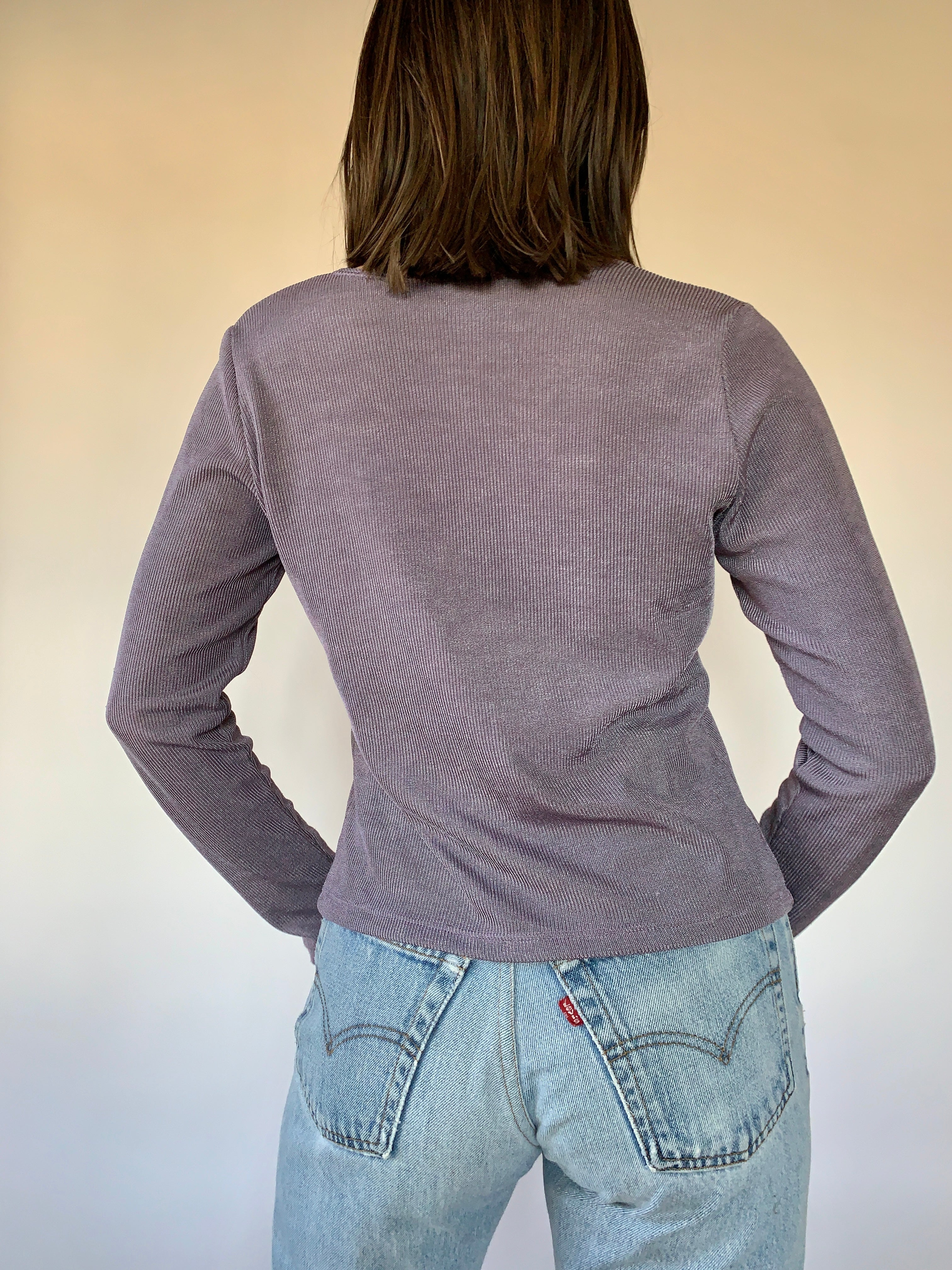 Vintage 1990s Lavender Cardi