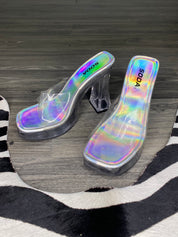 Y2k Soda Chunky Clear Heels