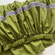 Vintage olive dancing skirt set 