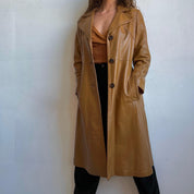 Vintage caramel leather jacket