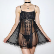 BETSEY JOHNSON Babydoll Slip Dress (S/M) 