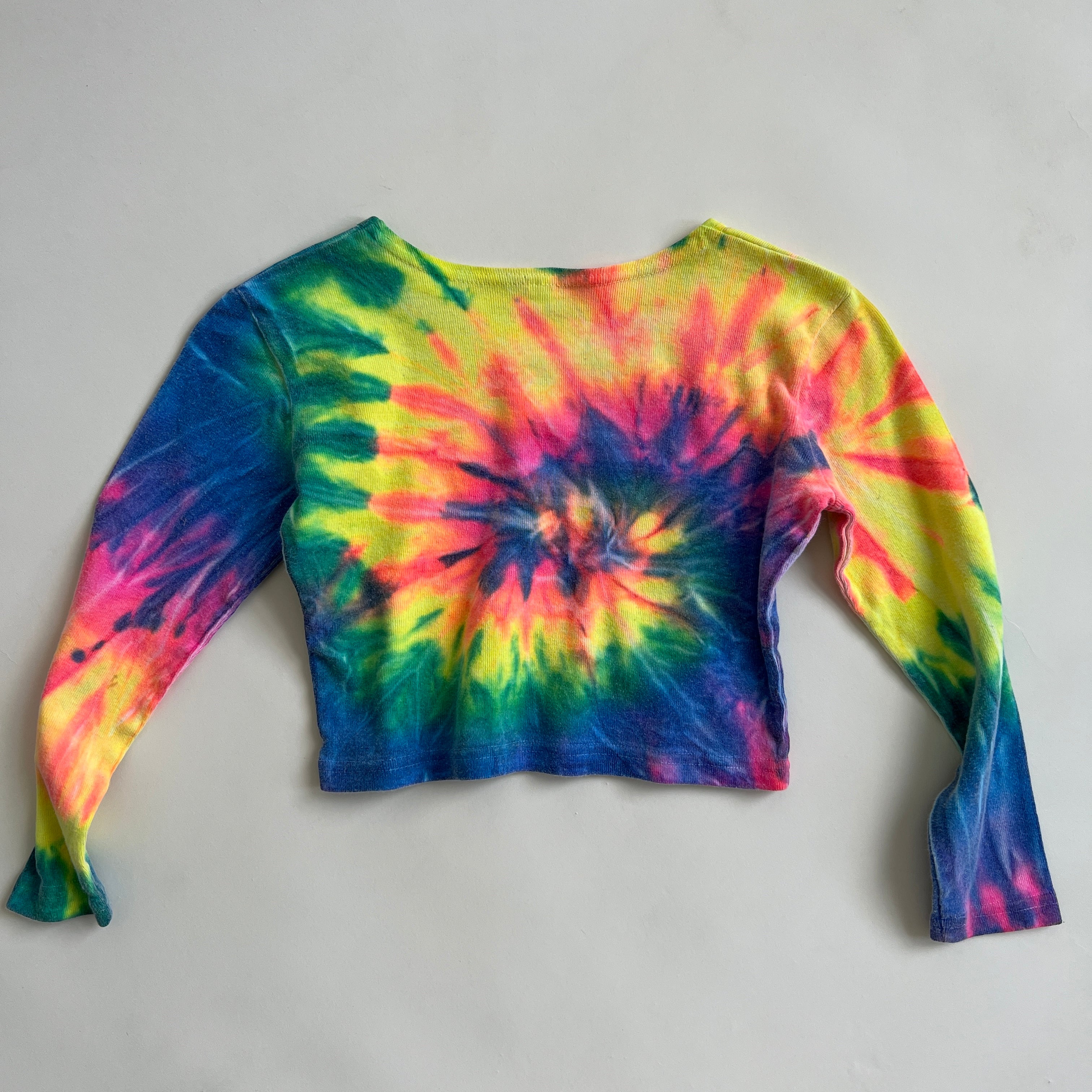 🌈 tie dye crop top