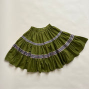 Vintage olive dancing skirt set 
