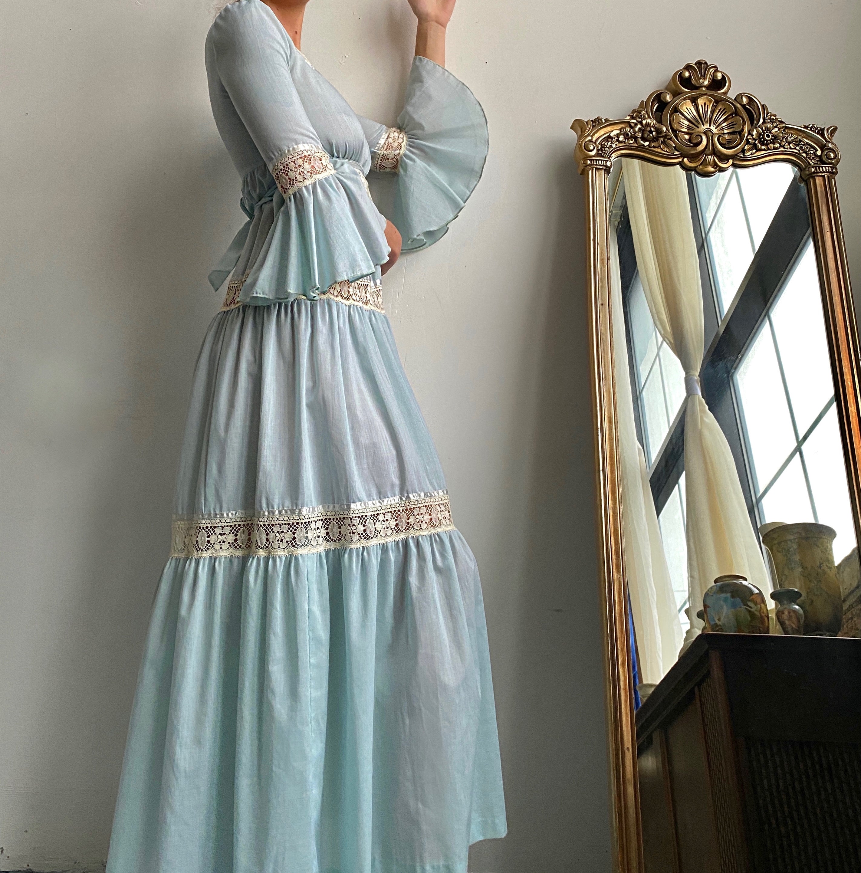 Baby blue prairie dress