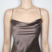 Silk Cowl Neck Gown (S-M)