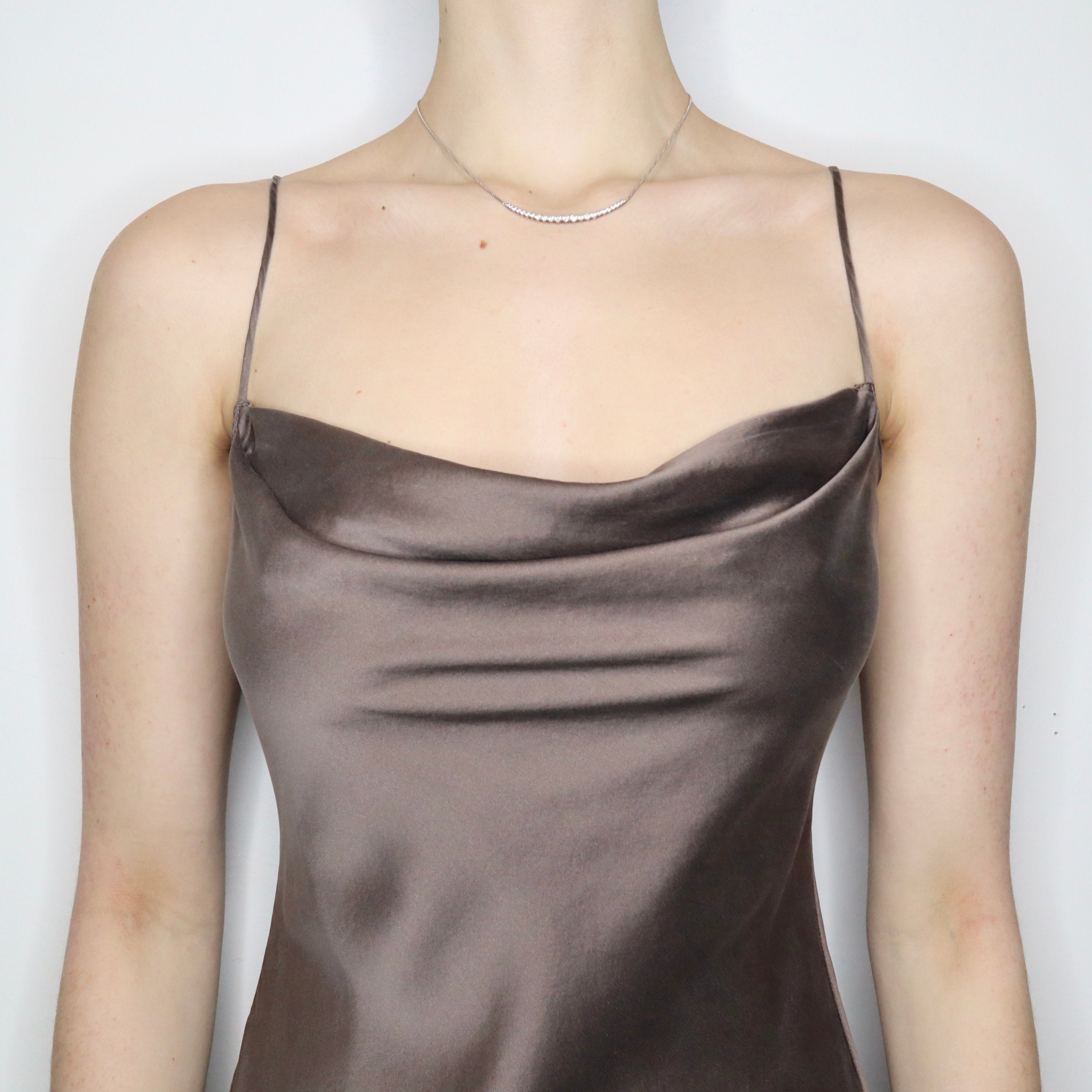 Silk Cowl Neck Gown (S-M)