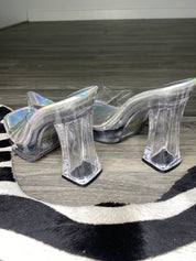 Y2k Soda Chunky Clear Heels