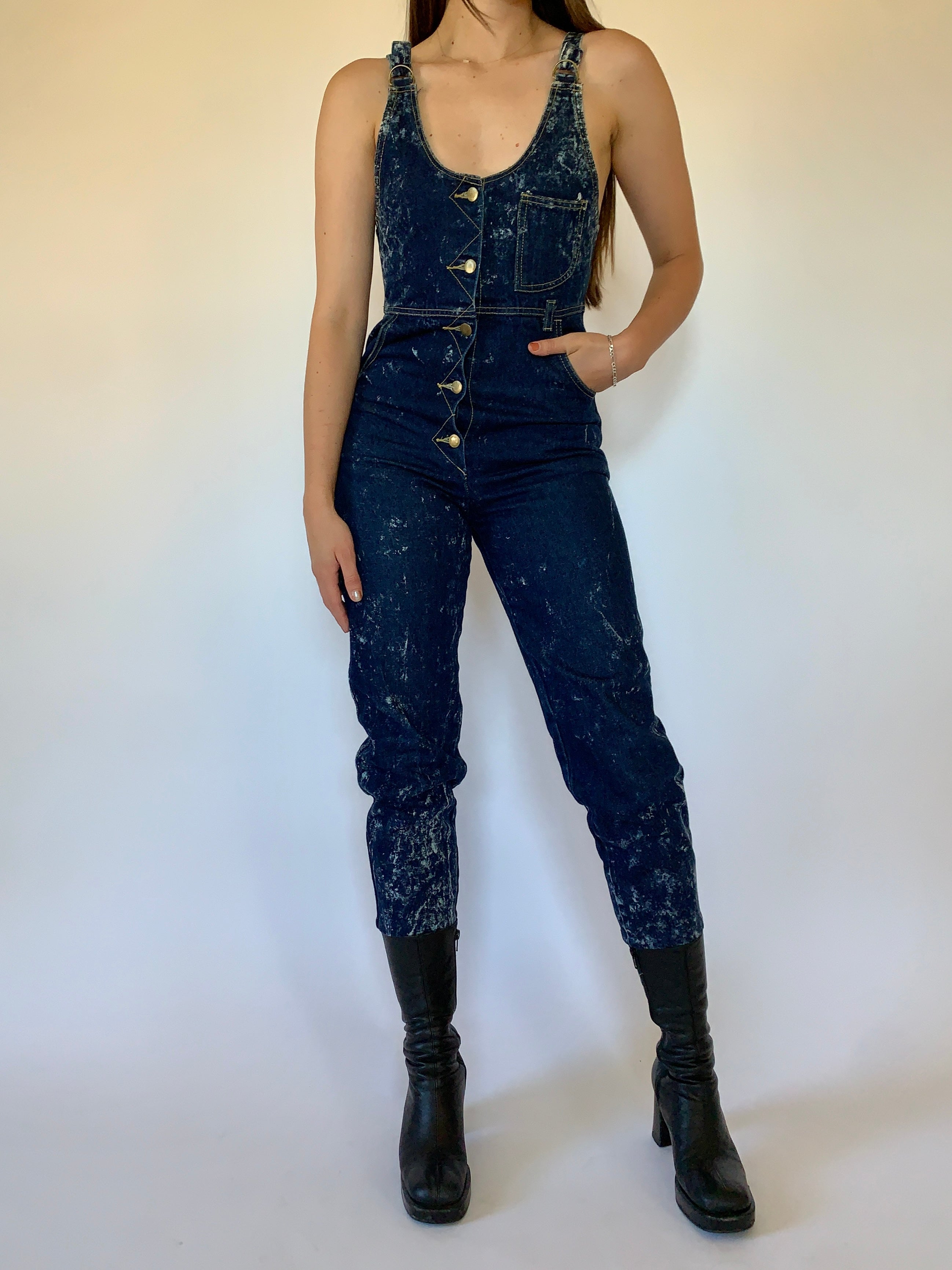 Vintage 1980s Denim Jumpsuit