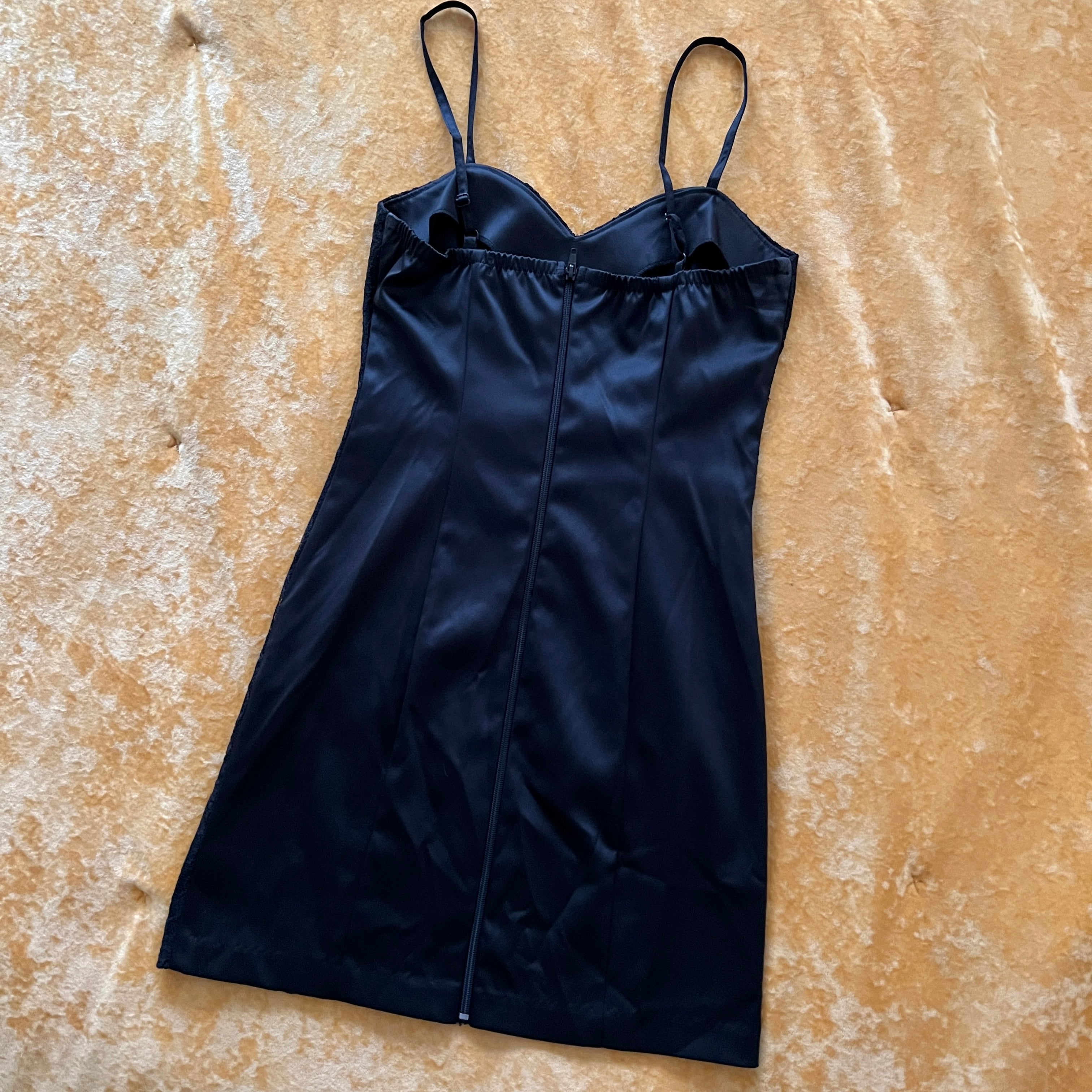 90s lace panel bodycon