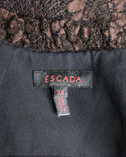 Escada Brown Lace Babydoll Top (XXS-XS)