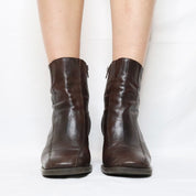 Italian Brown Ankle Boots (7.5 US/39 EU)