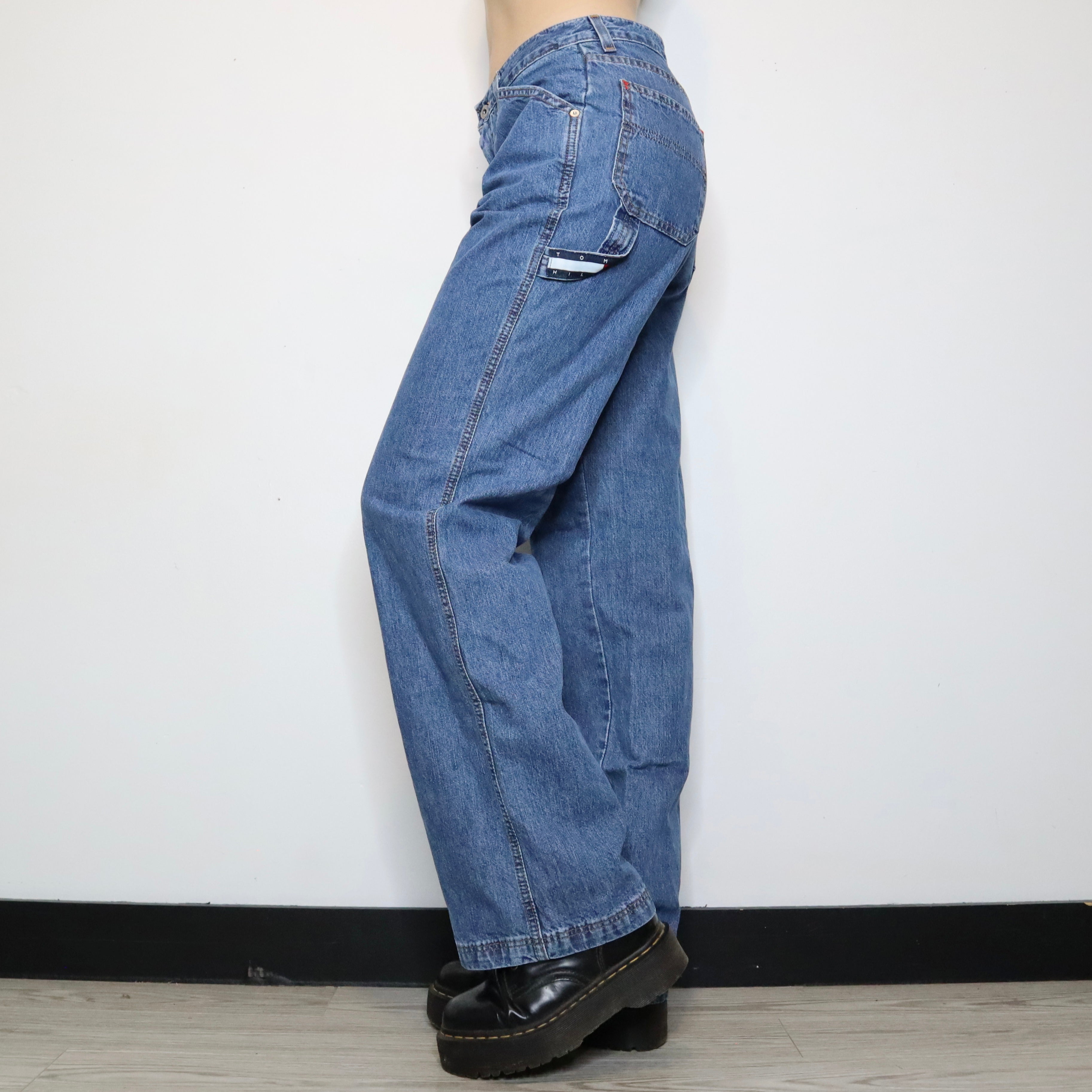 High Waisted Carpenter Jeans (Medium)