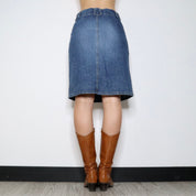 Y2K Denim Midi Skirt (S/M)