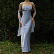 Lavender Cowl Neck Gown (S-M)