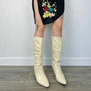 Vintage Leather Heeled Boots