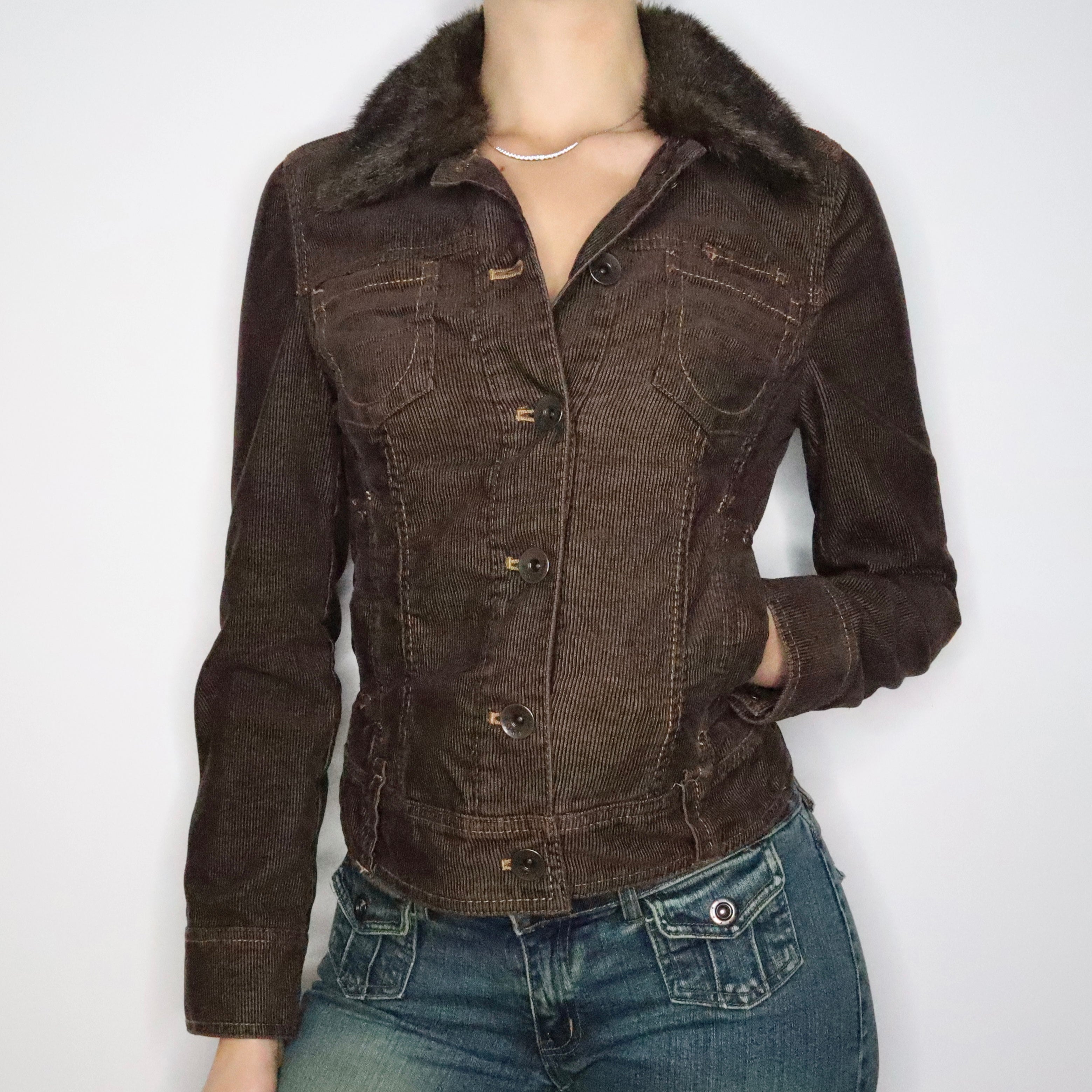 Brown Corduroy Jacket (Small)