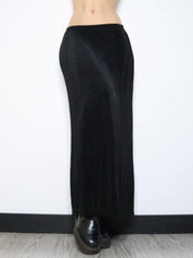 Slinky Black Maxi Skirt (Medium) 