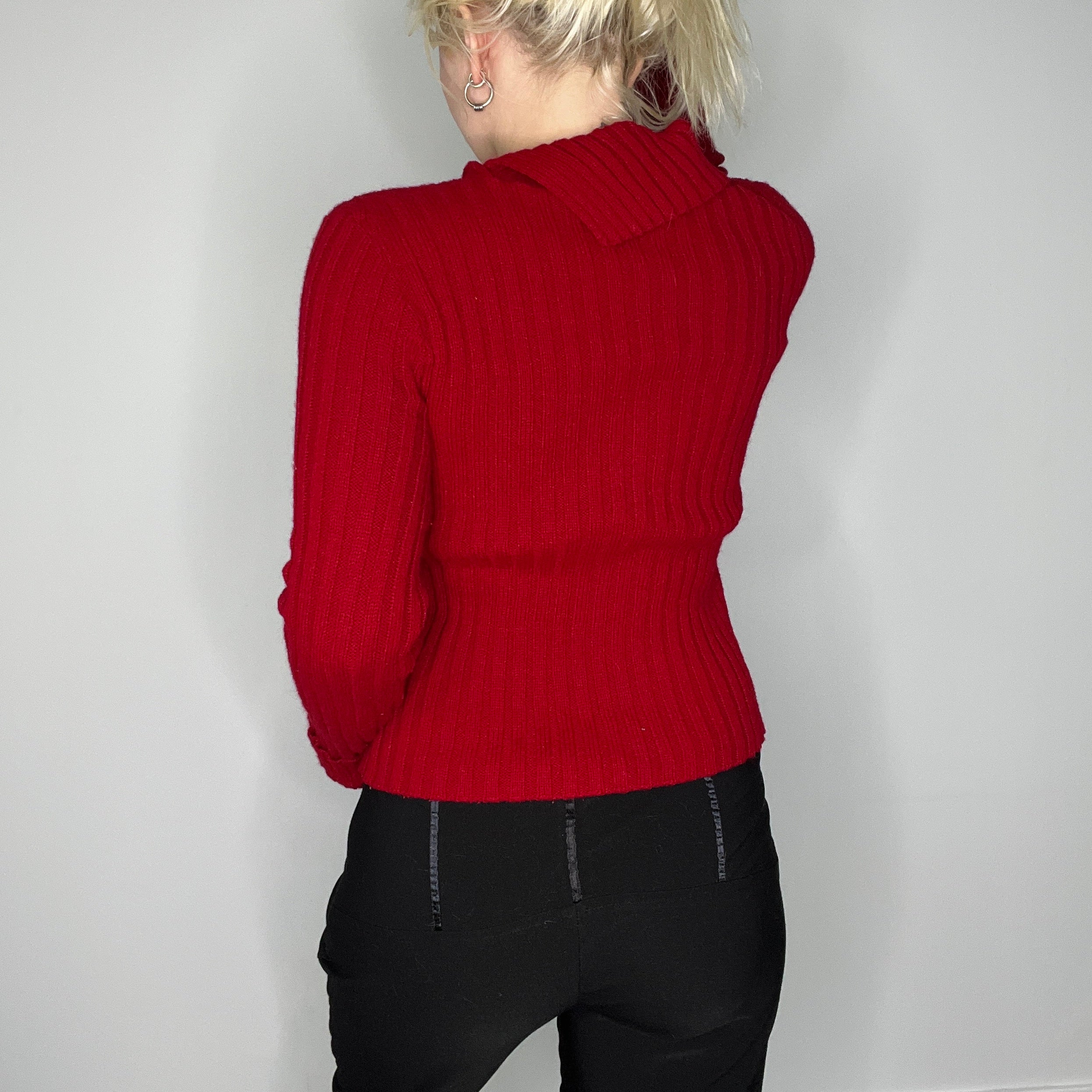 90s Rave Brand Ribbed Sweater