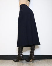 Ralph Lauren Navy Maxi Skirt (XS) 