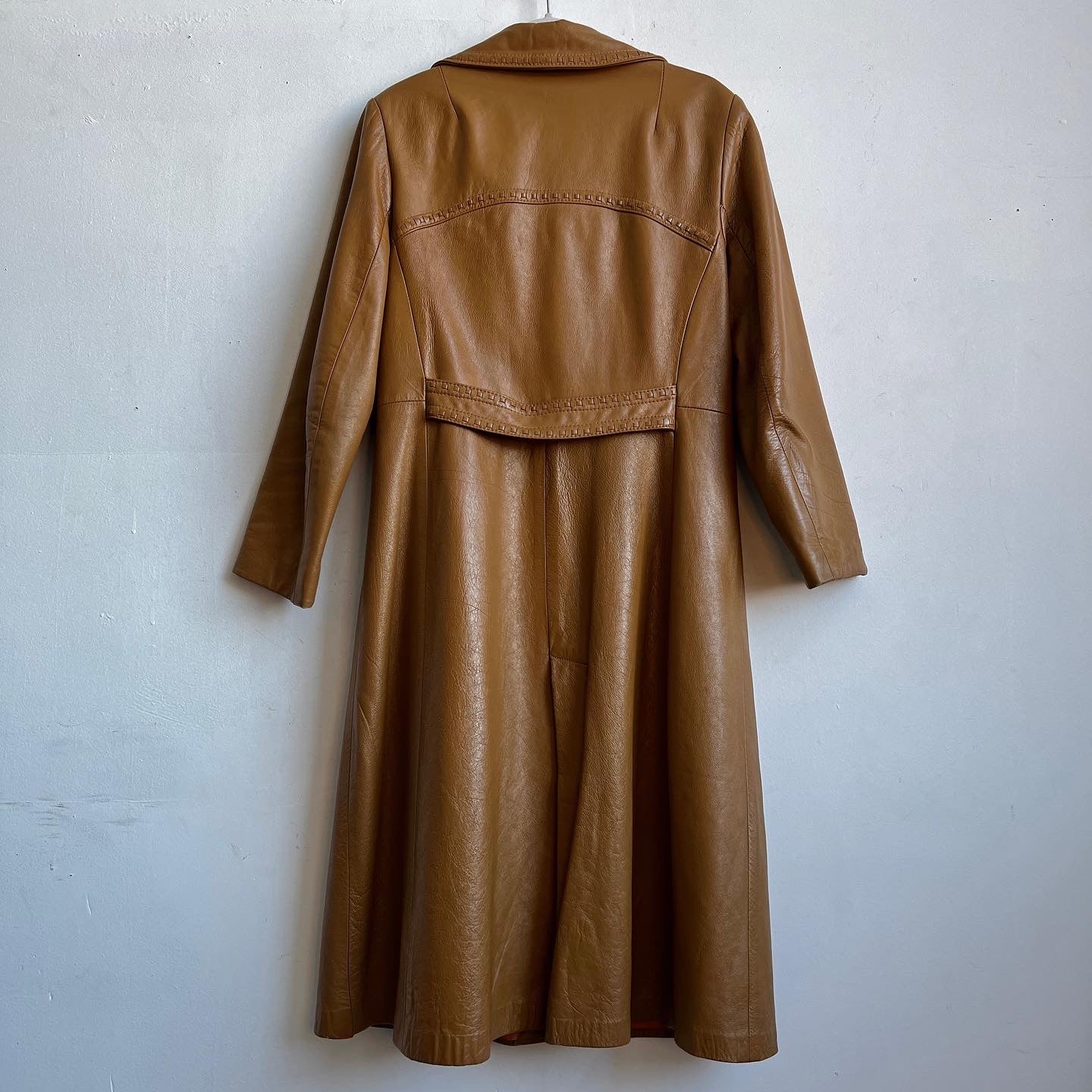 Vintage caramel leather jacket