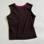 Y2k Brown butterfly tank