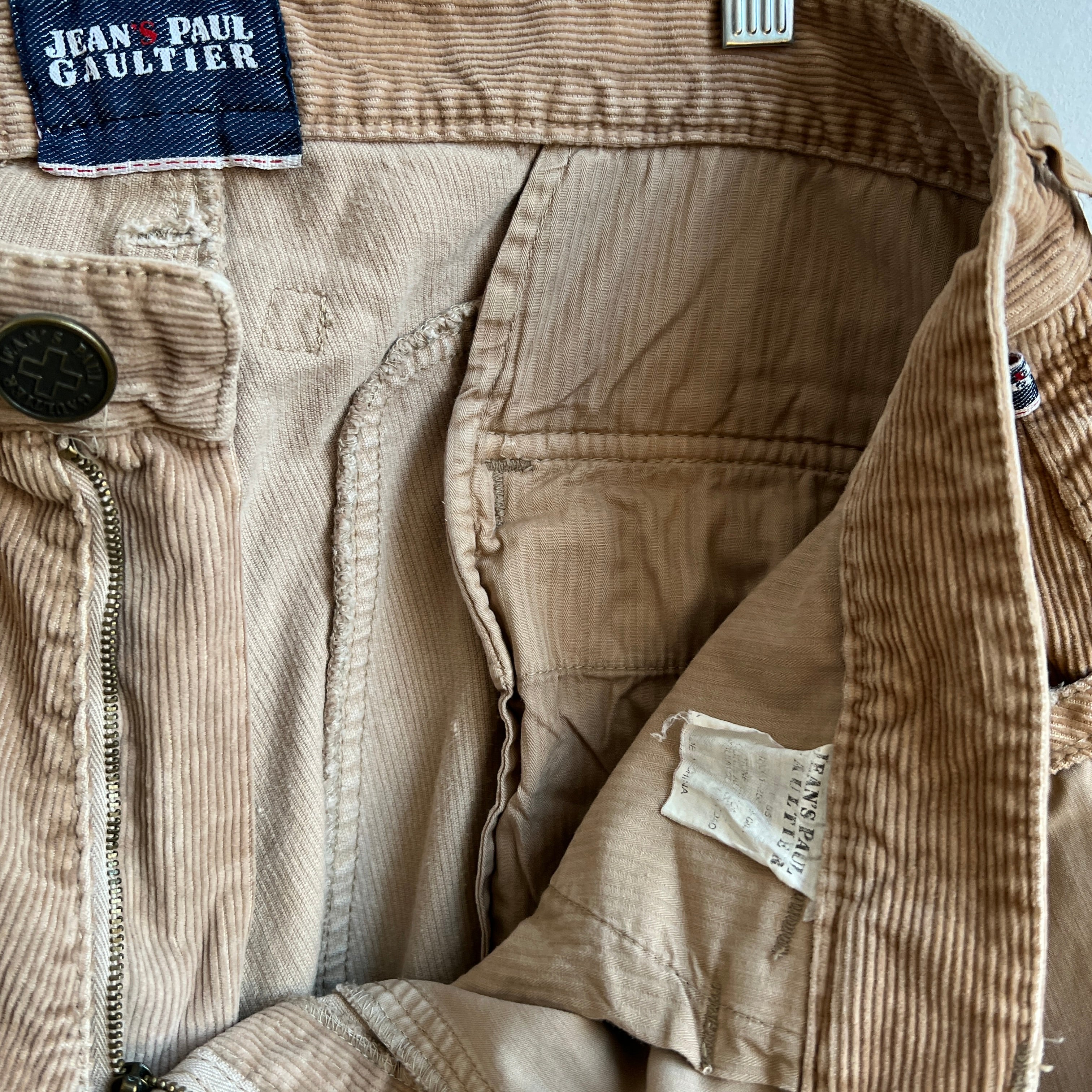 Jean Paul Gaultier corduroy cargos XXXL