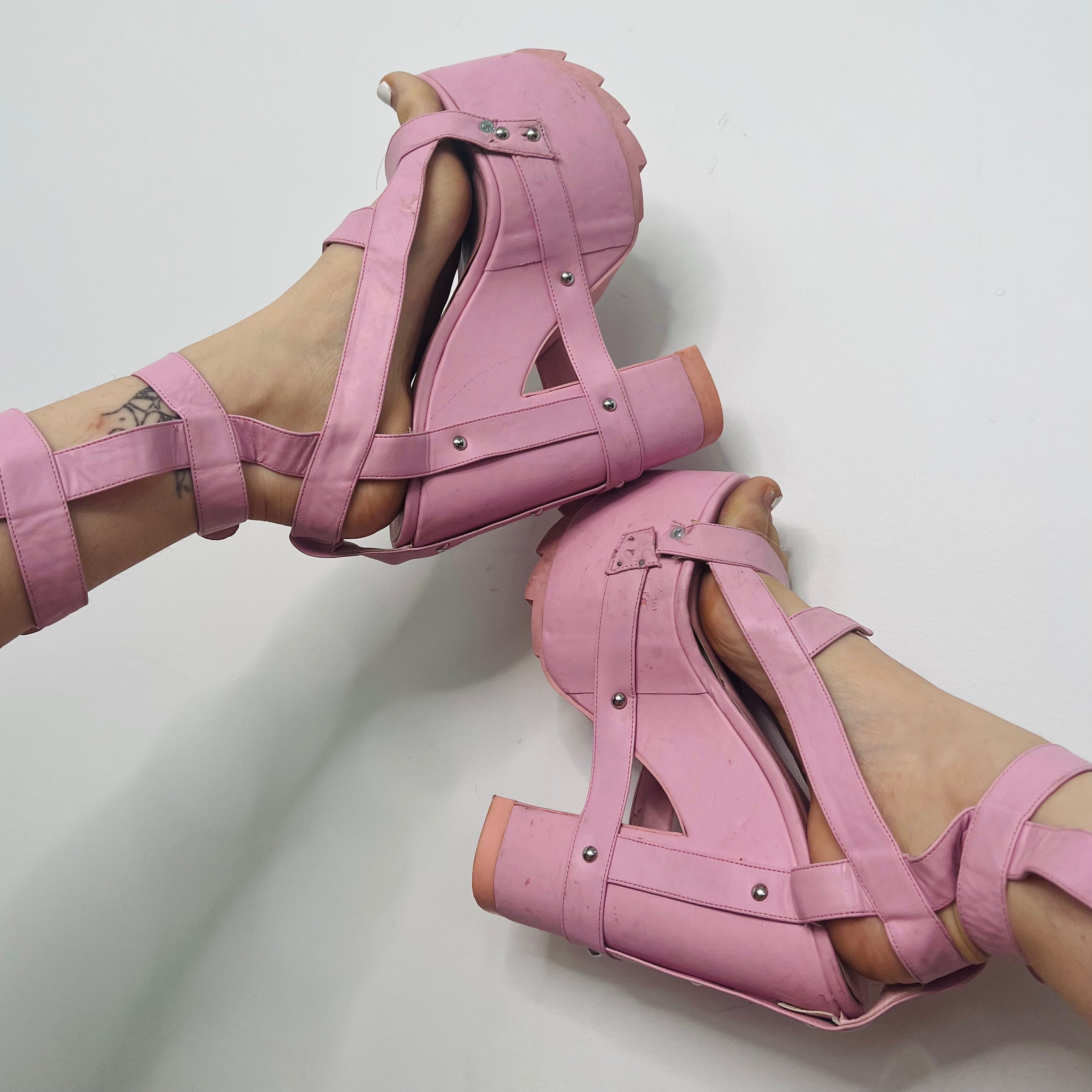 YRU Bondage Ballerina Platforms