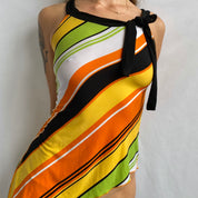 00s asymmetric stripe top