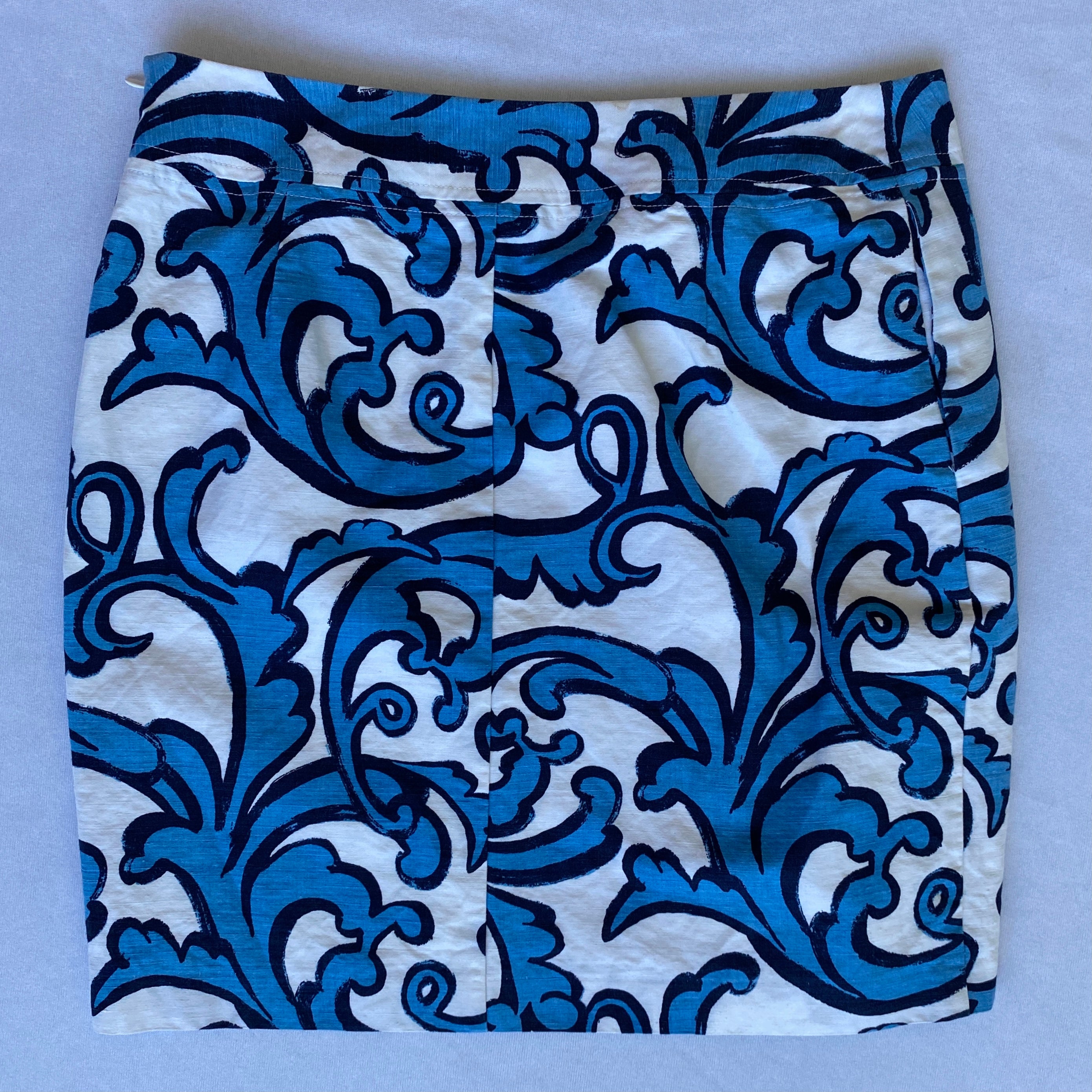 Blue baroque skirt