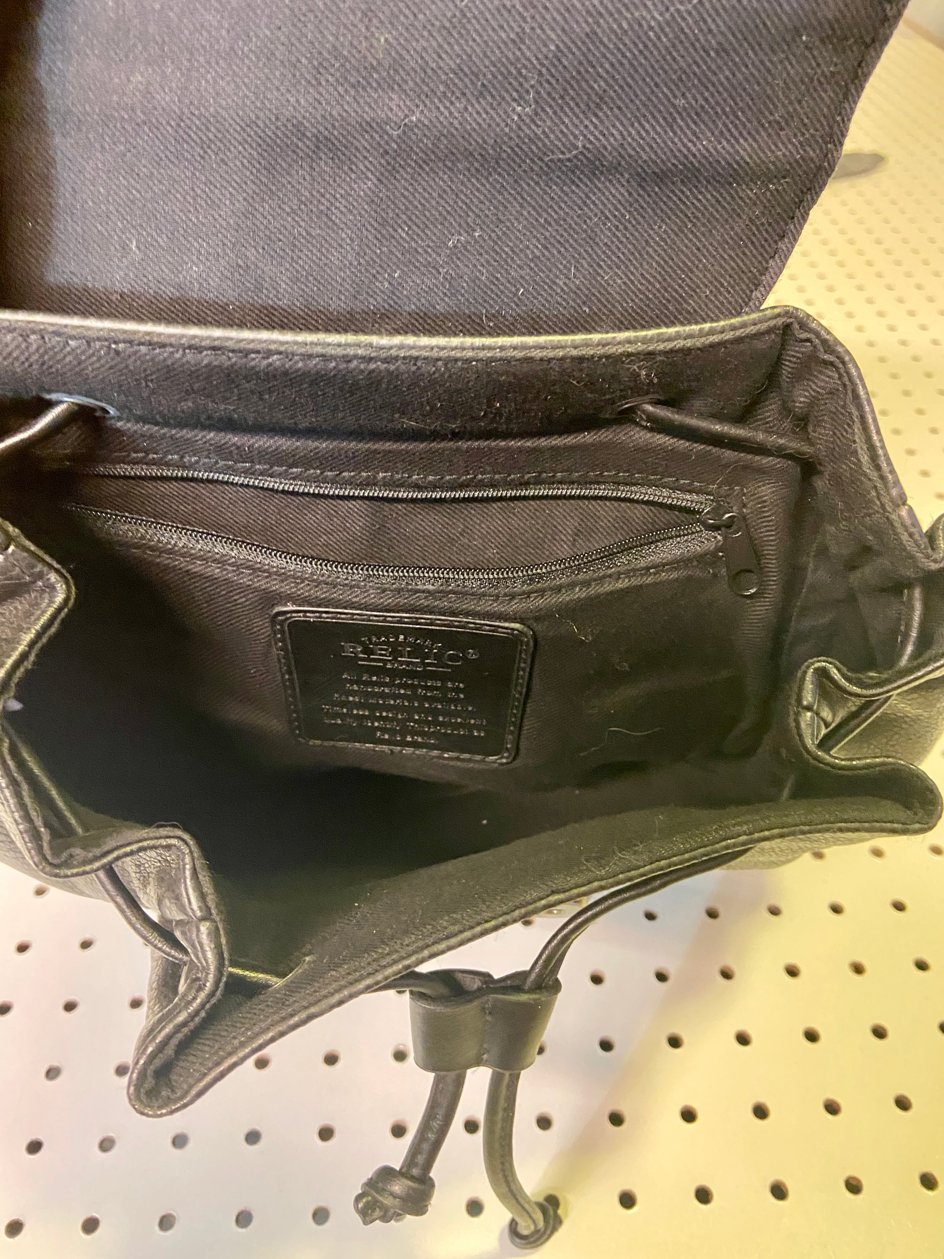 Leather backpack
