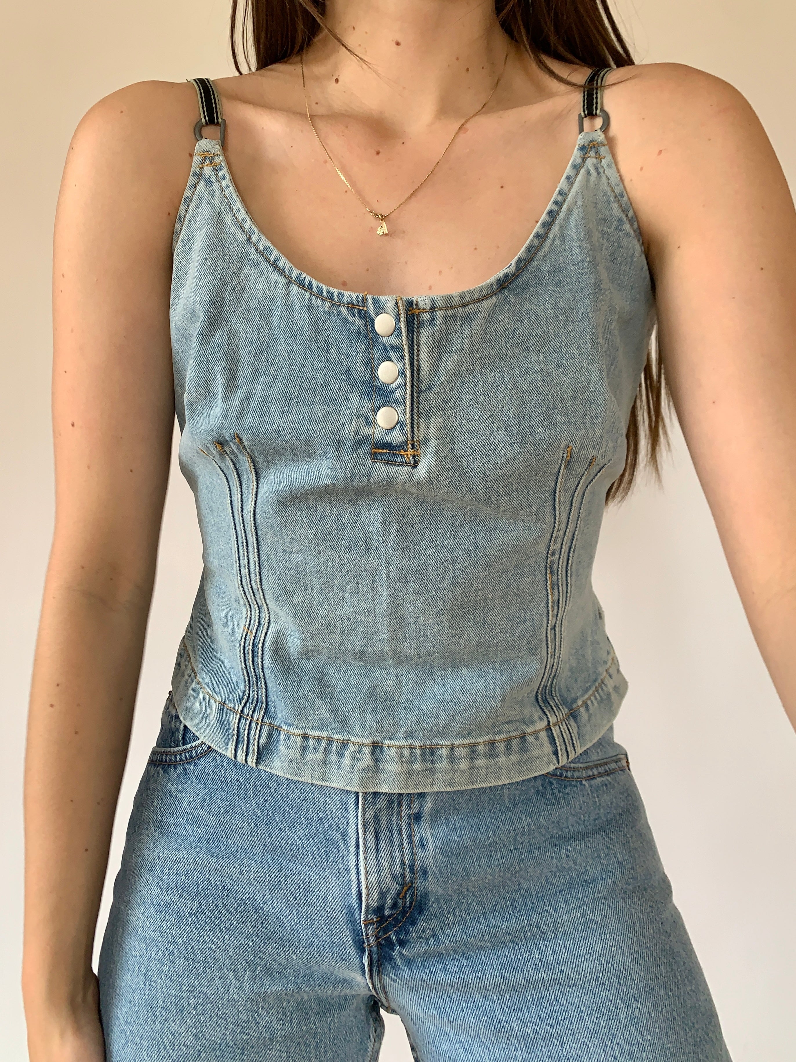 Vintage 1990s Denim Tank