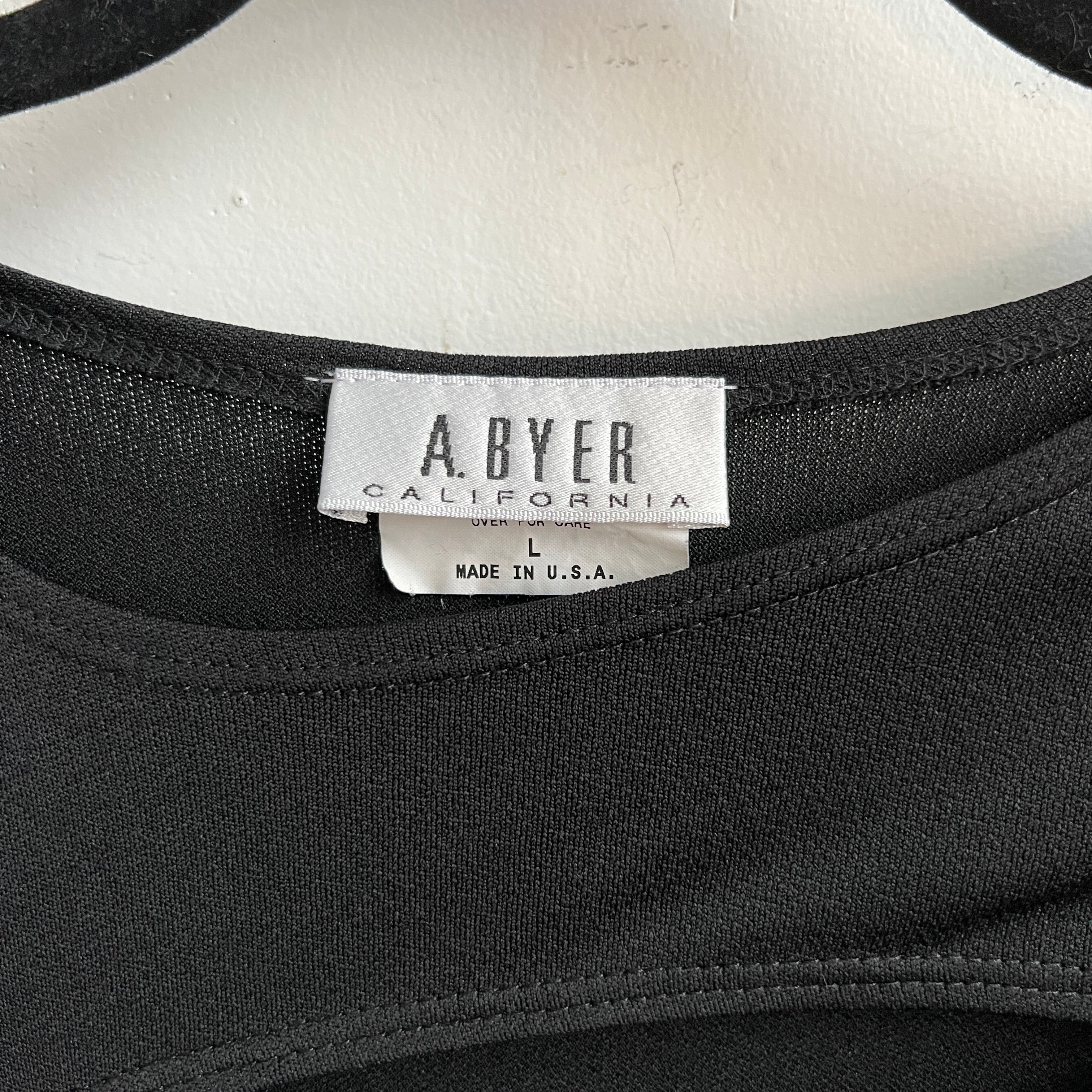 90s black cut out crop