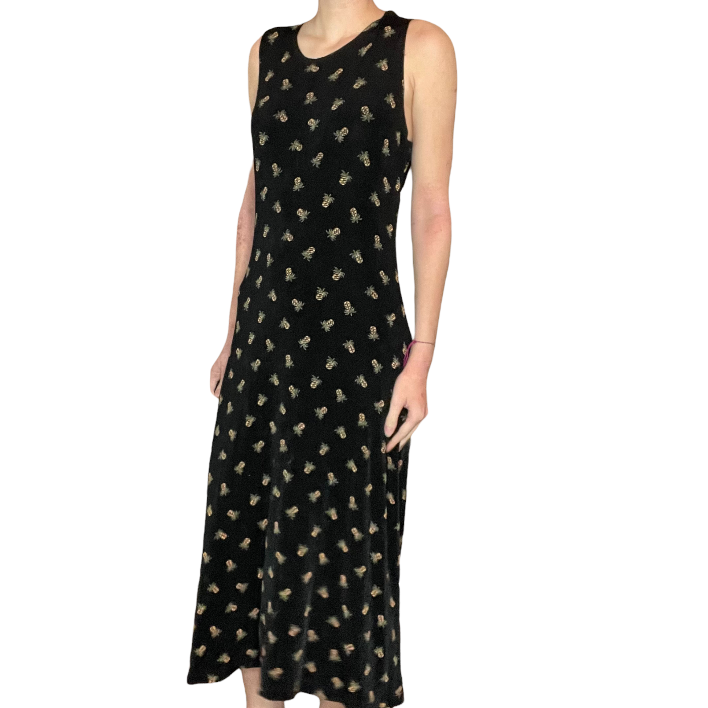 Vintage maxi pineapple dress