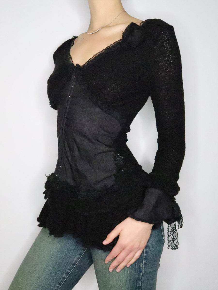 French Black Fairy Cardigan (Medium) 