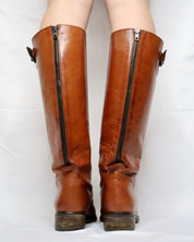 Brown Leather Riding Boots (7.5 US/38 EU)