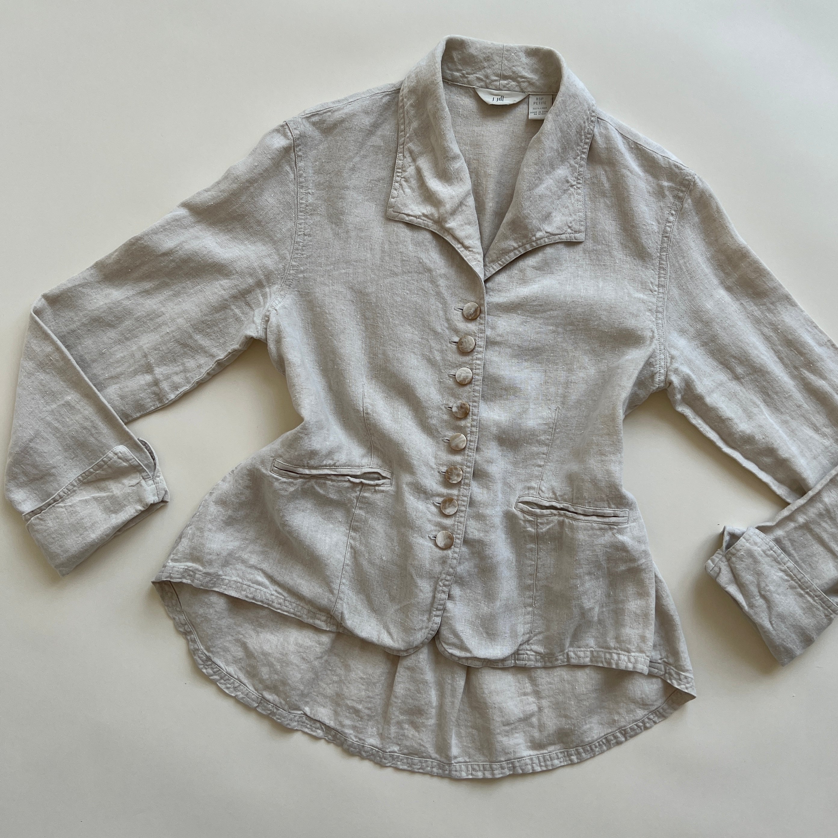 Vintage linen button up
