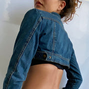 Super cropped denim jacket