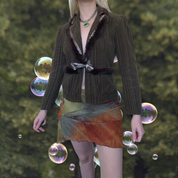 2000’s Velvet Fur Trim Jacket