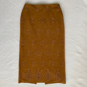 boho print maxi skirt