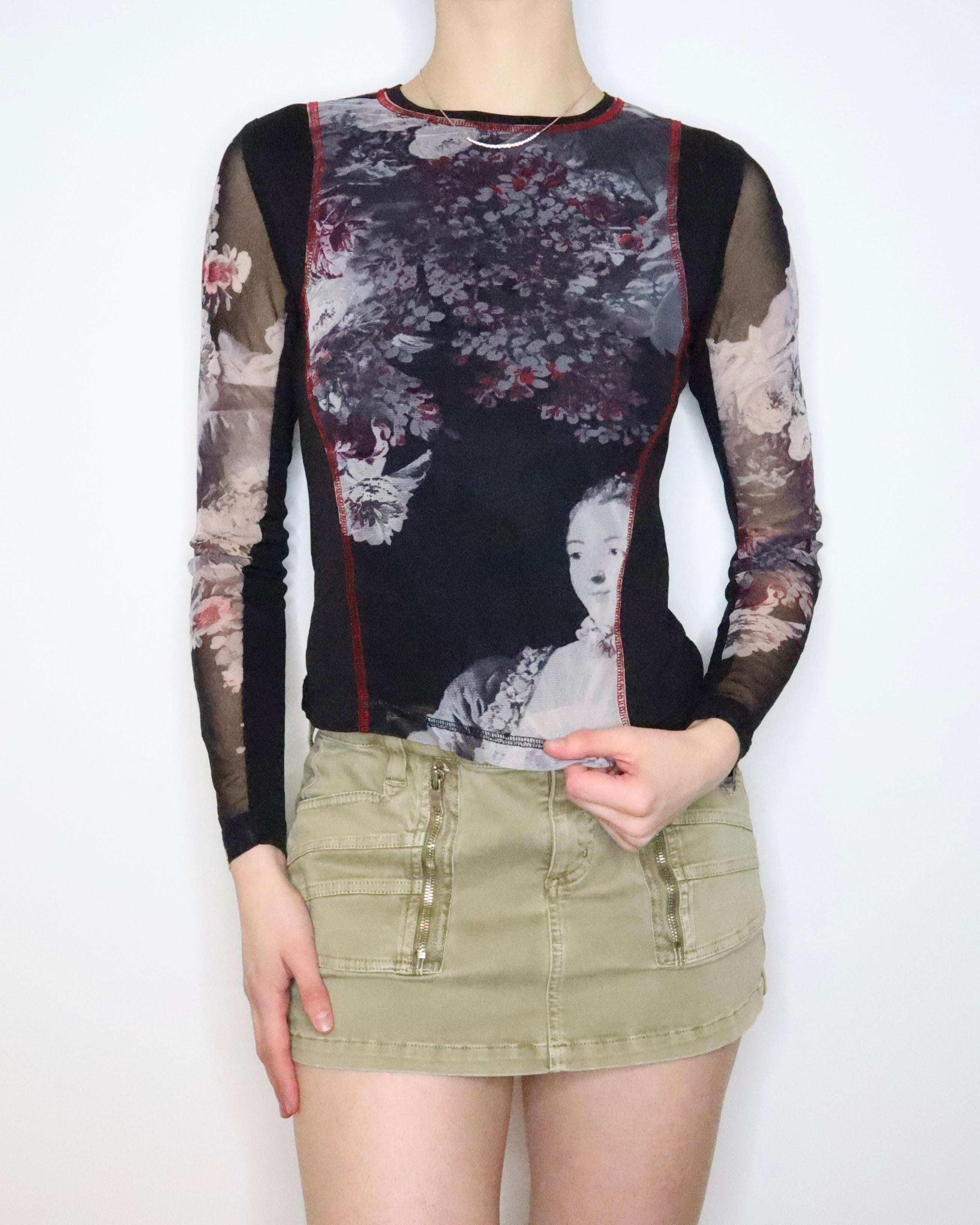 Graphic Mesh Long Sleeve (Medium) 