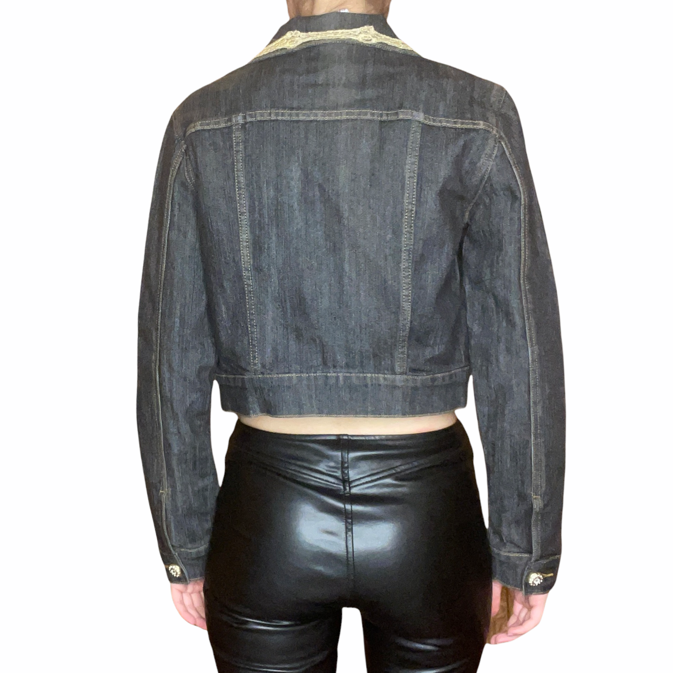 Cropped denim jacket