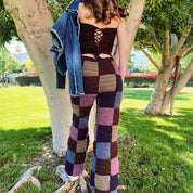 Woodland Patchwork Crochet Pants