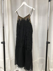Hand beaded silk midiDresses