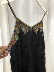 Hand beaded silk midiDresses